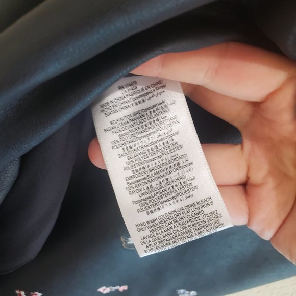 Bcbg Max Azria Embroidered Leather Tunic Dress - Picture 6 of 7